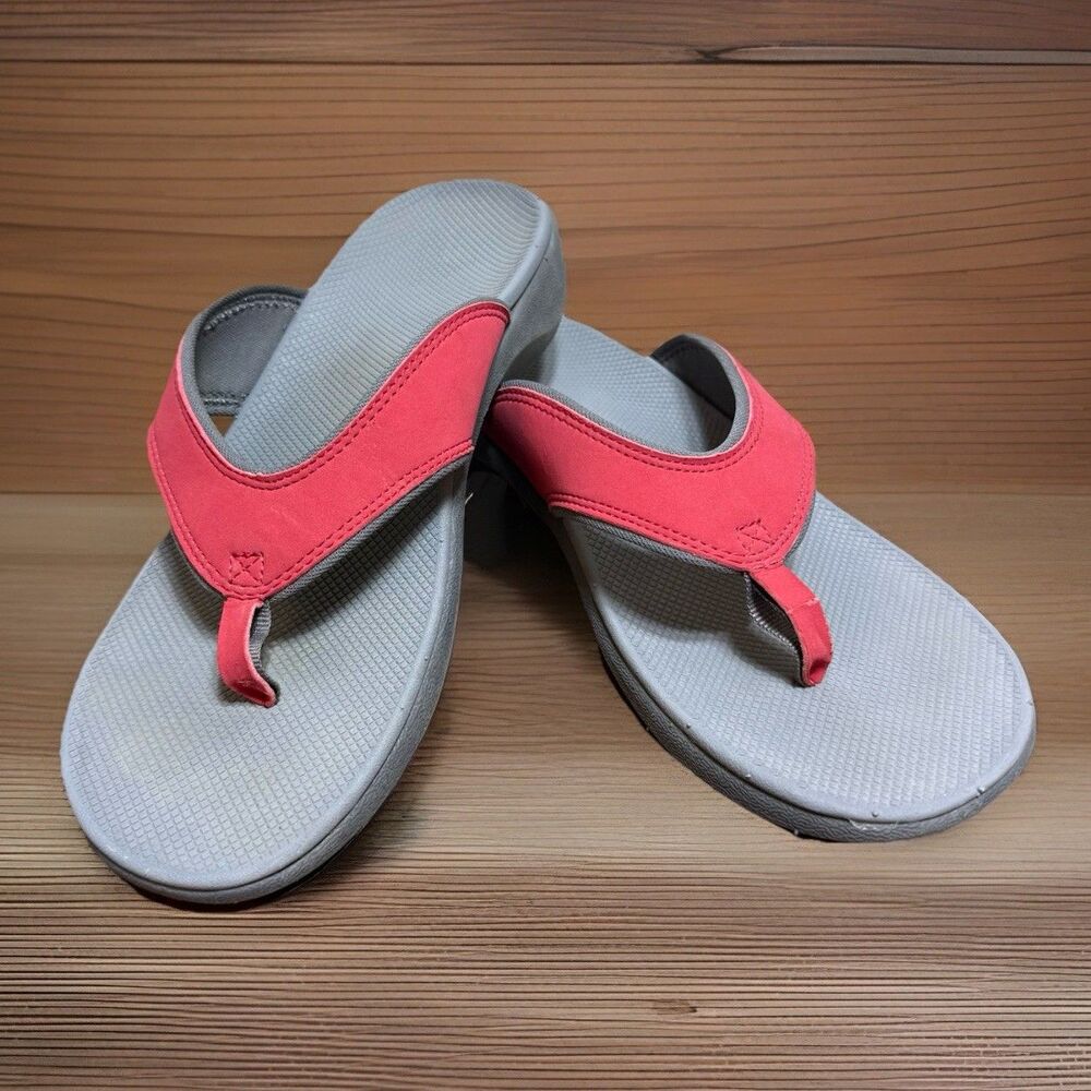 Dr. Comfort Shannon Women's Orthotic Support Sandals Diabetic Flip Flop Red Sz 9